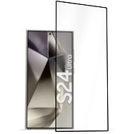 AlzaGuard FlexGlass Samsung Galaxy S24 Ultra 3D védőfólia - fekete - Üvegfólia