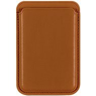 AlzaGuard PU Leather Card Wallet Compatible with Magsafe hnědá - MagSafe peňaženka