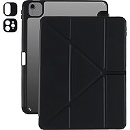 AlzaGuard Clear Flip Case for iPad Pro 12.9" (2018-2022)/iPad Air 13" (2024-2026) and Pencil - Black - Tablet Case