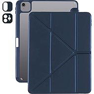 AlzaGuard Clear Flip Case for iPad Air 11" (M2-M4)/iPad Pro 11" (2018-2022) and Pencil - Dark Blue - Tablet Case