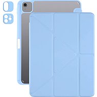 AlzaGuard Clear Flip Case for iPad Air 11" (M2-M4)/iPad Pro 11" (2018-2022) and Pencil - Light Blue - Tablet Case