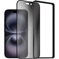 AlzaGuard 2.5D FullCover Privacy Glass Protector for iPhone 16 with installation frame - Glass Screen Protector