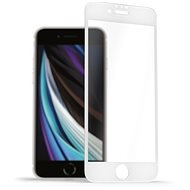 AlzaGuard FullCover Glass Protector iPhone 7 / 8 / SE 2020 / SE 2022 2.5D üvegfólia - fehér - Üvegfólia