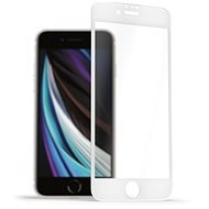 AlzaGuard FullCover Glass Protector iPhone 7 Plus / 8 Plus 2.5D üvegfólia - fehér - Üvegfólia