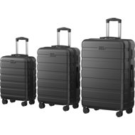 AlzaGuard Traveler Suitcase, 3pcs set - black - Case Set