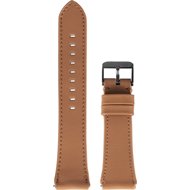 AlzaGuard Genuine Leather Band Universal Quick Release 22mm - saddle brown - Watch Strap