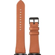AlzaGuard Genuine Leather Band for Apple Watch 38/40/41/42mm - saddle brown - Watch Strap