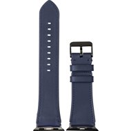 AlzaGuard Genuine Leather Band for Apple Watch 38/40/41/42mm - blue - Watch Strap