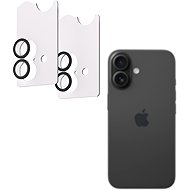 AlzaGuard Elite Lens Protector for iPhone 16 / 16 Plus black - Camera Glass