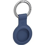 AlzaGuard Silicone Keychain for Airtag Blue - AirTag Key Ring