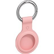 AlzaGuard Silicone Keychain pre Airtag ružová - AirTag kľúčenka