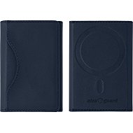 AlzaGuard foldable PU leather wallet Compatible with Magsafe - blue -  MagSafe Wallet