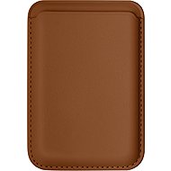 AlzaGuard PU Leather Card Wallet Compatible with Magsafe - cognac brown -  MagSafe Wallet