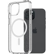 AlzaGuard Crystal Glitter Case Compatible with Magsafe for iPhone 15 - Phone Cover