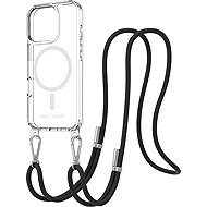 AlzaGuard Luxe Detach Lanyard Case Compatible with MagSafe for iPhone 16 Pro black - Phone Cover