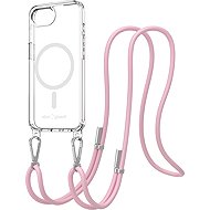 AlzaGuard Luxe Detach Lanyard Case Compatible with MagSafe for iPhone 16 Pro pink - Phone Cover