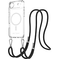 AlzaGuard Luxe Detach Lanyard Case Compatible with MagSafe for iPhone Air black - Phone Cover