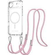AlzaGuard Luxe Detach Lanyard Case Compatible with MagSafe for iPhone Air pink - Phone Cover