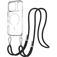 AlzaGuard Luxe Detach Lanyard Case Compatible with MagSafe for iPhone 17 Pro black - Phone Cover