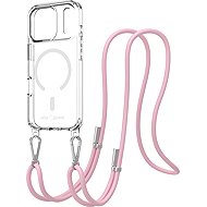 AlzaGuard Luxe Detach Lanyard Case Compatible with MagSafe for iPhone 17 Pro pink - Phone Cover