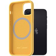 AlzaGuard Silicone Case Compatible with Magsafe for iPhone 12 Mini yellow - Phone Cover
