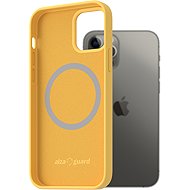 AlzaGuard Silicone Case Compatible with Magsafe for iPhone 12 / 12 Pro yellow - Phone Cover
