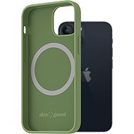 AlzaGuard Silicone Case Compatible with Magsafe for iPhone 13 Mini green - Phone Cover