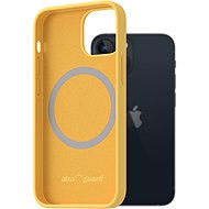 AlzaGuard Silicone Case Compatible with Magsafe for iPhone 13 Mini yellow - Phone Cover