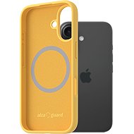 AlzaGuard Silicone Case Compatible with Magsafe for iPhone 16 yellow - Phone Cover