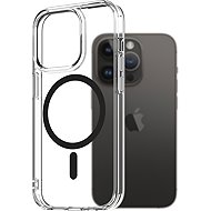 AlzaGuard Crystal Clear TPU Case Compatible with Magsafe for iPhone 14 Pro - Black - Phone Cover