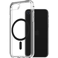 AlzaGuard Crystal Clear TPU Case Compatible with Magsafe for iPhone 7 / 8 / SE 2020 / SE 2022 - Blac - Phone Cover