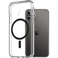 AlzaGuard Crystal Clear TPU Case Compatible with Magsafe for iPhone 11 Pro - Black - Phone Cover