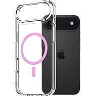 AlzaGuard Crystal Clear TPU Case Compatible with Magsafe for iPhone Air - Pink - Phone Cover