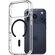 AlzaGuard Crystal Clear TPU Case Compatible with Magsafe for iPhone 17 Pro - Black - Phone Cover