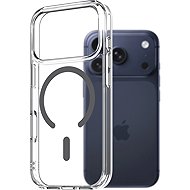 AlzaGuard Crystal Clear TPU Case Compatible with Magsafe for iPhone 17 Pro - Grey - Phone Cover