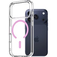 AlzaGuard Crystal Clear TPU Case Compatible with Magsafe for iPhone 17 Pro - Pink - Phone Cover
