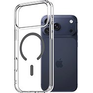 AlzaGuard Crystal Clear TPU Case Compatible with Magsafe for iPhone 17 Pro Max - Grey - Phone Cover