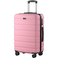 AlzaGuard Traveler Suitcase, sized. M - pink - Suitcase