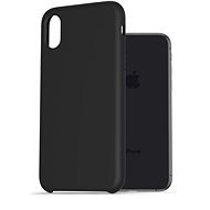 AlzaGuard Premium Liquid Silicone Case for iPhone X/Xs Black - Phone Cover