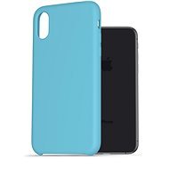 AlzaGuard Premium Liquid Silicone Case for iPhone X/Xs Blue - Phone Cover