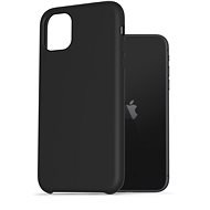 AlzaGuard Premium Liquid Silicone Case iPhone 11 fekete tok - Telefon tok