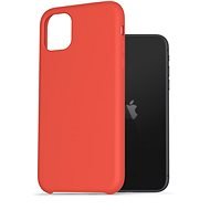 AlzaGuard Premium Liquid Silicone Case for iPhone 11 Red - Phone Cover
