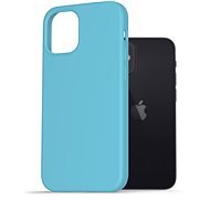 AlzaGuard Premium Liquid Silicone Case iPhone 12 mini kék tok - Telefon tok