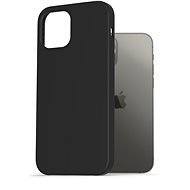 AlzaGuard Premium Liquid Silicone Case iPhone 12 / 12 Pro fekete tok - Telefon tok