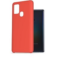 AlzaGuard Premium Liquid Silicone Case for Samsung Galaxy A21s Red - Phone Cover
