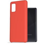 AlzaGuard Premium Liquid Silicone Samsung Galaxy A41 červené - Kryt na mobil