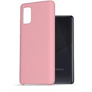 AlzaGuard Premium Liquid Silicone Case for Samsung Galaxy A41 Pink - Phone Cover