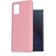 AlzaGuard Premium Liquid Silicone Case for Samsung Galaxy A71 Pink - Phone Cover