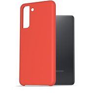 AlzaGuard Premium Liquid Silicone Case for Samsung Galaxy S21 5G Red - Phone Cover