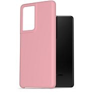 AlzaGuard Premium Liquid Silicone Case Samsung Galaxy S21 Ultra 5G rózsaszín tok - Telefon tok